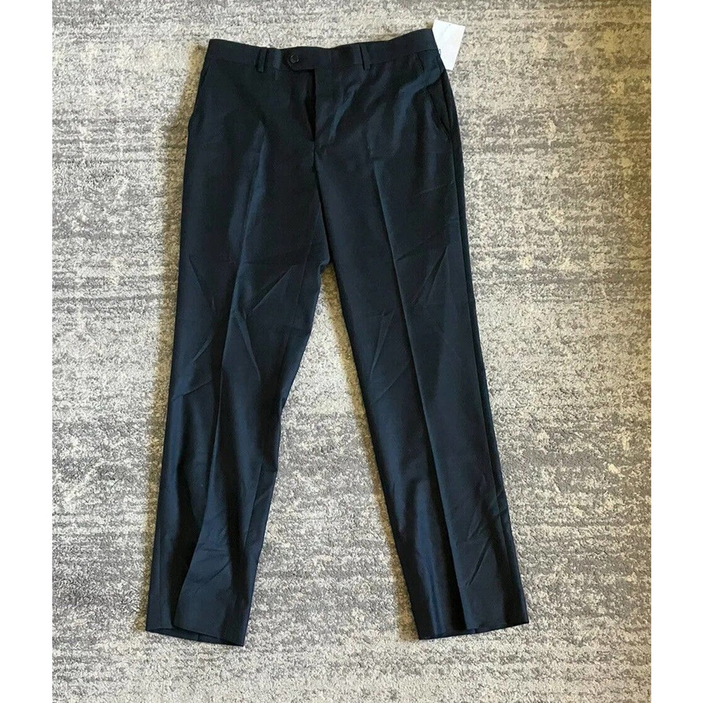 Men’s Bar 111 Slim Fit Dress Pants Size 32w X 32L Black Q6